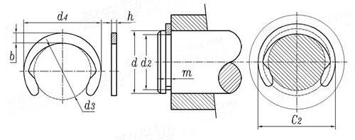 M1800 Crescent Retaining Ring