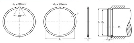 M2400 SW Type Snap Rings