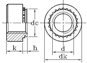 Self-clinching Nuts drawing